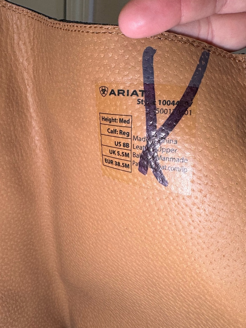 Ariat V Sport Zip Tall Black Leather Riding Boots - Picture 9 of 10